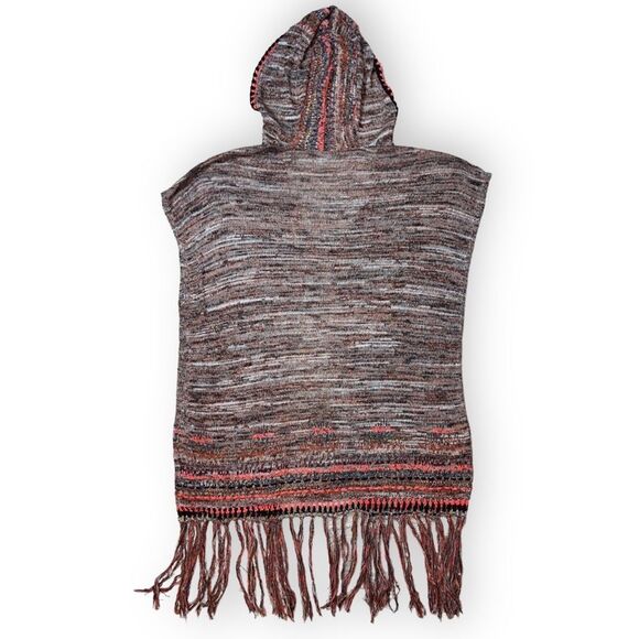 Free People Jungle Heat Space Dye Hooded Fringe Short Sleeve Cardigan Vest - Picture 4 of 12